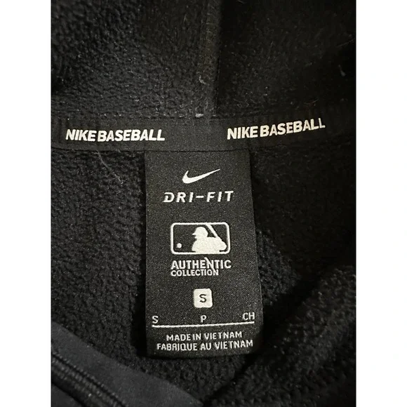 Detroit Tigers Nike DRI-FIT Hoodie Men Small Black MLB Baseball Sweatshirt Hoody - Picture 4 of 9